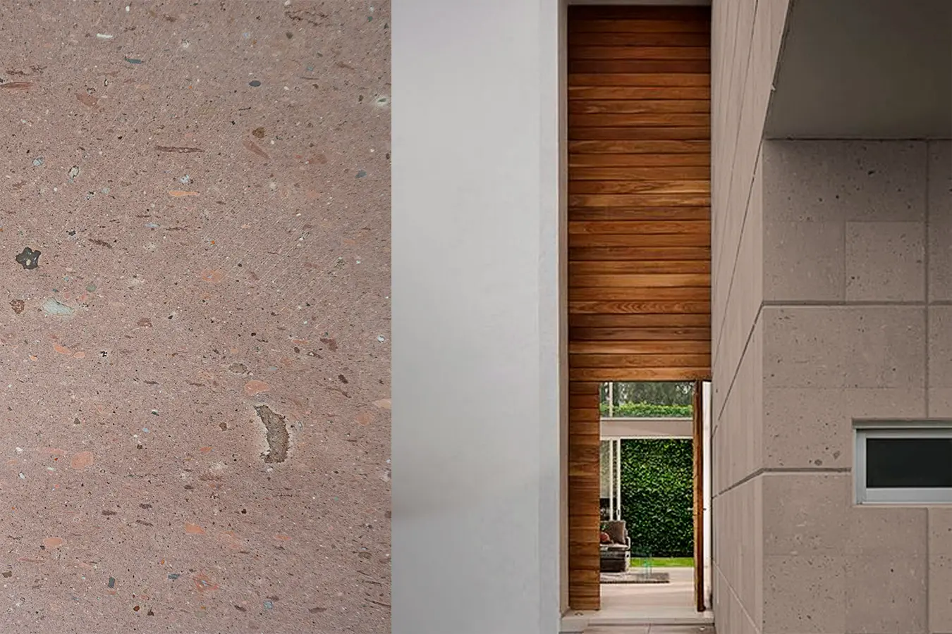 Laminado Cafe 2 en cantera rosa artesanal de Querétaro