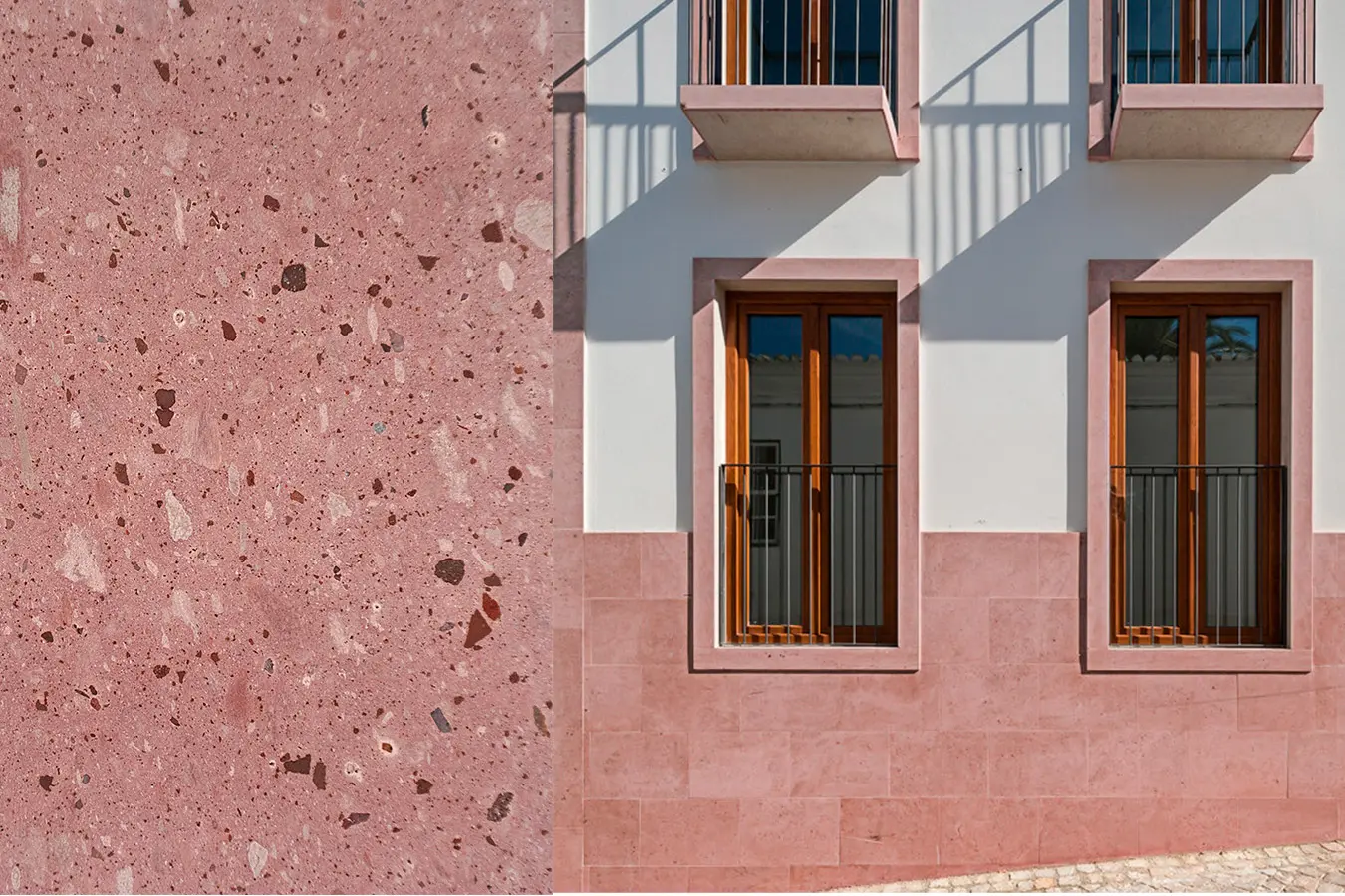 Laminado Rosa en cantera rosa artesanal de Querétaro
